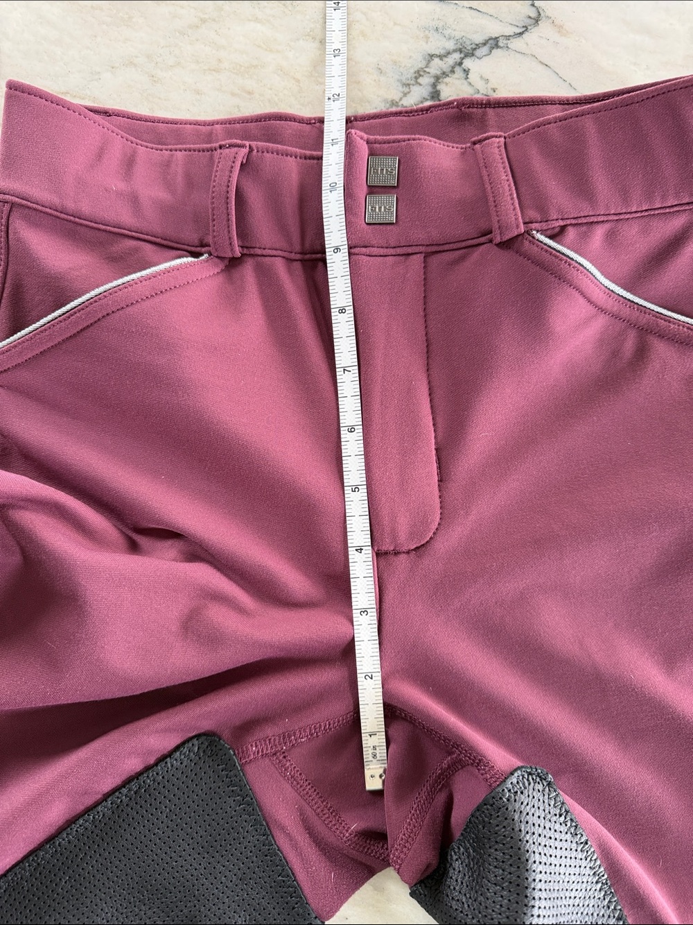 FITS Women's Burgundy Full-Seat Riding Breeches - Medium - Picture 4 of 10